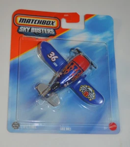 MATCHBOX 2025 SKY BUSTERS 19/32 - GEE BEE BLUE & RED - Picture 1 of 4