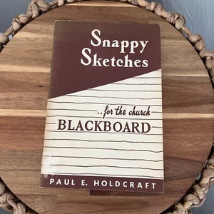 Vintage Snappy Sketches… for the church Blackboard PB 1931 Paul E. Holdcraft - Picture 1 of 9