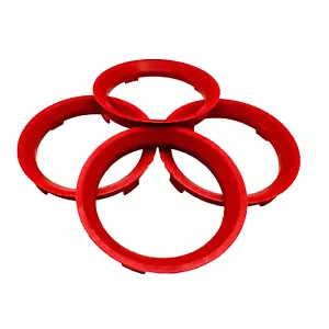 66.6 to 57.1 Spigot Rings, Set Of 4, TUV Approved, Audi, Seat, Skoda, Volkswagen - Picture 1 of 6