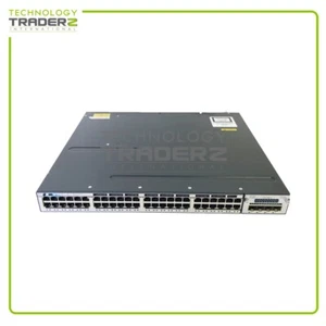 WS-C3750X-48T-S V05 Cisco Catalyst 3750X 48 Port Network Switch W/ 1x C3KX-NM-1G - Picture 1 of 2