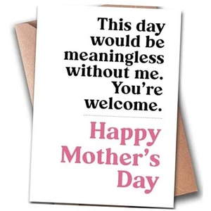 Funny Mother's Day Cards for Mom from Daughter & Son | Mom Card | Mother's Day  - Picture 1 of 8