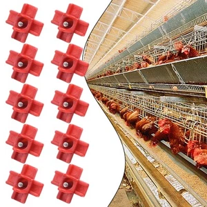 10pcs Horizontal-Side Mount Chicken Nipples Waterer Automatic Poultry Drinker - Picture 1 of 24
