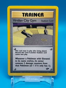 Viridian City Gym Pokemon Trainer - Set Sfida Palestra Carta #123 - Vintage TCG NM - Foto 1 di 2