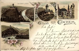 Litho Cochem im Landkreis Cochem Zell, Schloss, Marktplatz,... - 4511483 - Picture 1 of 2