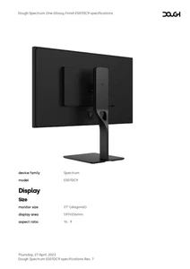 Dough Spectrum One 4K Glossy (ES07D03/07DC9) Gaming Monitor - Bild 1 von 2