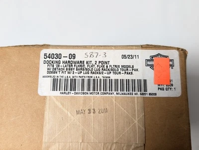 Kit de ferragens de encaixe 2009-2013 Harley-Davidson Touring 2 pontos 54030-09 - Imagem 1 de 2