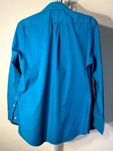 Alexander Julian Colours Vintage Türkis Langarm Knopfleiste Gr. Small - Bild 1 von 4