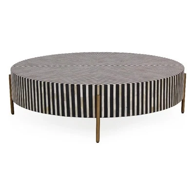 Moe's Home Collection Chameau Medium Coffee Table Black and White - Image 1 of 3