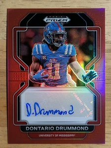Selecciones de draft Panini Prizm 2023 autógrafos rojos #DDR Dontario Drummond/199 - Imagen 1 de 2