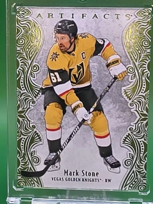 2025-26 Artifacts Mark Stone Lime Green /125 - Image 1 of 2