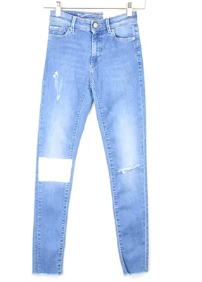 Gas Star Skinny Jeans Damen W23/L28 Zerrissen Flicken Dehnbar Zip Fly - Bild 1 von 4