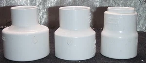 Lotto di 3 - Accoppiatore a slitta riduttore PVC Schedule 40 - Varietà confezione - Foto 1 di 5