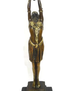 Art déco Bronze Figur sign. Pierre Le Faguays Paris - Bild 1 von 21