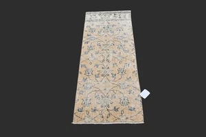 BEIGE Turkish Oushak Rug 2x4 Vintage Handmade Anatolian Small Doormat Kilim - Picture 1 of 9
