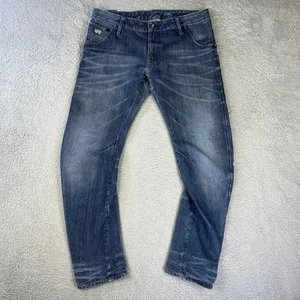 G Star Raw Jeans Mens 34x32 Blue Denim Pants Arc 3D Slim Urban Minimalist Street - Picture 1 of 9