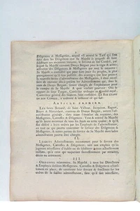 LIVRE ANCIEN ARRÊT ADMINISTRATEURS DILIGENCES ET MESSAGERIE LA POSTE 1775 - Imagen 1 de 4