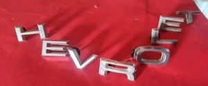 1967-68 CHEVROLET Truck Hood Letter Emblem Suburban Blazer K10 OEM Missing "C" - Picture 1 of 11