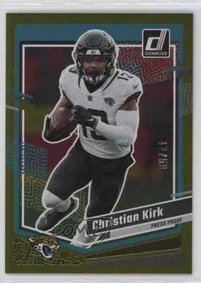 2023 Panini Donruss Press Proof Gold /50 Christian Kirk #134 - Image 1 of 2