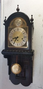 Alte Grosse Wanduhr Mit Melodie Gebraucht Gut Funktioniert Mit Schlüssel - Bild 1 von 10