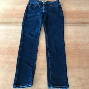 Levi's 311 Shaping Skinny Jeans Women 26 Blue Mid Rise Dark Wash Stretch - Picture 1 of 12