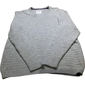 Fat Face Men's Jumper L Oat Cotton Wool Knit Crew Neck Casual - Picture 1 of 6