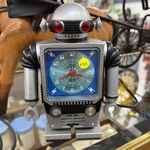 Vintage Robot Alarm Clock AM Radio - Made In Hong Kong - 70s - Equity - Works - Bild 1 von 8