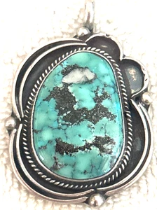 Vintage Navajo Anhänger Sterlingsilber Türkis - Bild 1 von 5