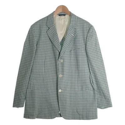 Chaqueta a medida verde Brooks Brothers Br algodón cuadros guinga 3B Foto 1 de 4