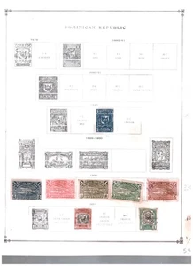 Sammlung, Dominikanische Rep. Teil A, Scott Seiten, 1885/1955, Kat 58 $, postfrisch & gebraucht - Bild 1 von 13