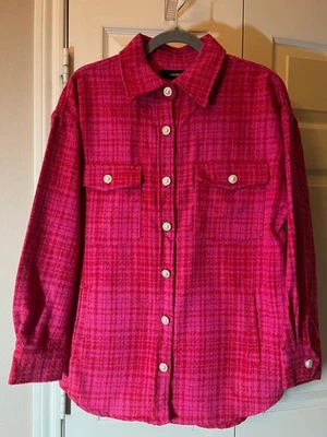 Chaqueta Forever 21 nueva con etiquetas - cuadros rosa y rojo - talla pequeña Foto 1 de 2