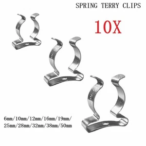 Clip Terry per Garage Baracche Cortili Armadi Acciaio Manganese 10mm - Foto 1 di 101