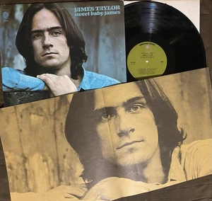 JAMES TAYLOR Sweet Baby James - 1970 Warner Bros. LP w/ Poster - STUNNING EX+ - Foto 1 di 7