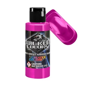 Createx Wicked Colors Fluorescent Raspberry Airbrush Paint Color 2oz W021 - 2Z - Picture 1 of 1