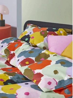 IKEA MURREVA Duvet Cover TWIN Bright Floral Pattern 64x86 No Sham 162x218cm - Image 1 of 4