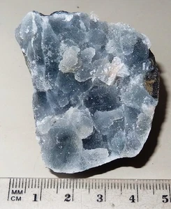 Grey Chalcedony - Jalgaon Mine India Mineral specimen 50x45mm 47g #rap102 - Picture 1 of 3