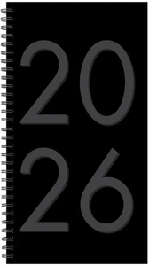 Black 2026 3.5" x 6.5" Softcover Weekly Spiral - Bild 1 von 5
