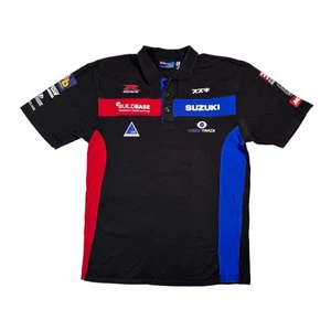 Suzuki Team BuildBase Polo T-Shirt Official GSX-R Racing schwarz Tee XL - Bild 1 von 11