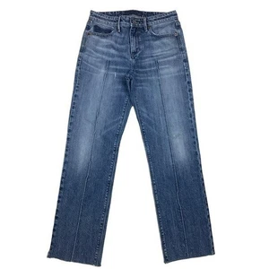 Pantalones de mezclilla recortados de pierna recta de tiro alto Lucky Brand para mujer 28 azules - Imagen 1 de 12