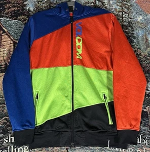Volcom Multi Colored Zip Up Hoodie Men's Medium Y2K VTG Skatewear - Picture 1 of 15