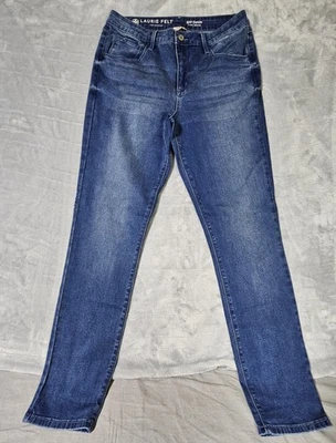 Pantalones de mezclilla ajustados al tobillo alto de fieltro Laurie BFF talla 14 T Foto 1 de 4