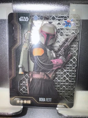 Carte Star Wars Topps Crystal Boba Fett The Mandalorian Cr6 Neuf - Photo 1/3