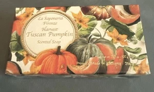 La Saponeria Firezne Harvest Tuscan Pumpkin Scented Soap 10.5 Oz. New Sealed. - Picture 1 of 10