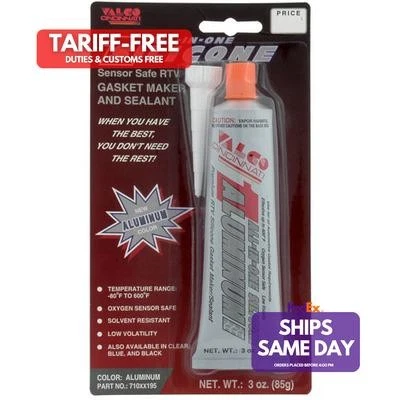 Valco 710XX195, One Aluminio Silicona Aluminio 3 Oz Silicona Piezas de Rendimiento Foto 1 de 4