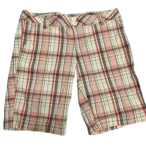 AEROPOSTALE Plaid Bermuda Shorts Plaid Bermuda Shorts (Juniors) Size 7/8 - Picture 1 of 10