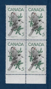 Estampillas de Canadá #478i SEMILLA DE CONO DE PINO SELLO INFERIOR IZQUIERDO EN BLOQUE DE 4 MNH - Imagen 1 de 1
