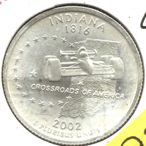 FROSTY 2002-S INDIANA SILVER CAMEO PROOF STATE QUARTER - Picture 1 of 1