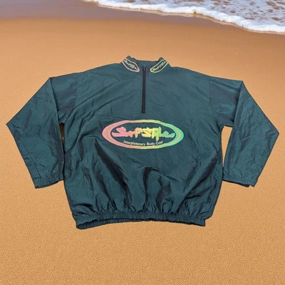 Surf Style Interplanetary Body Gear Windbreaker Pullover Iridescent USA VTG - Image 1 of 4