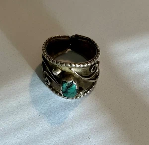 Geliebter silberfarbener Türkis Ring Größe 7 - Bild 1 von 4