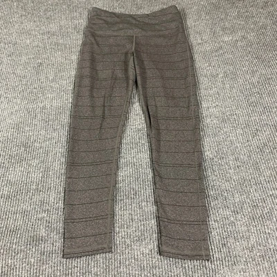 Leggings Prana para mujer gris medio a rayas elásticos bolsillo yoga gimnasio informales Foto 1 de 4