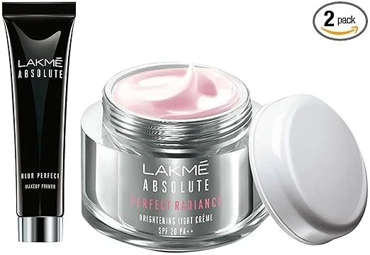 Lakme Absolute Blur Perfect Matte Face Primer, Peach, 10g & Lakme Absolute Perfe - Image 1 of 4